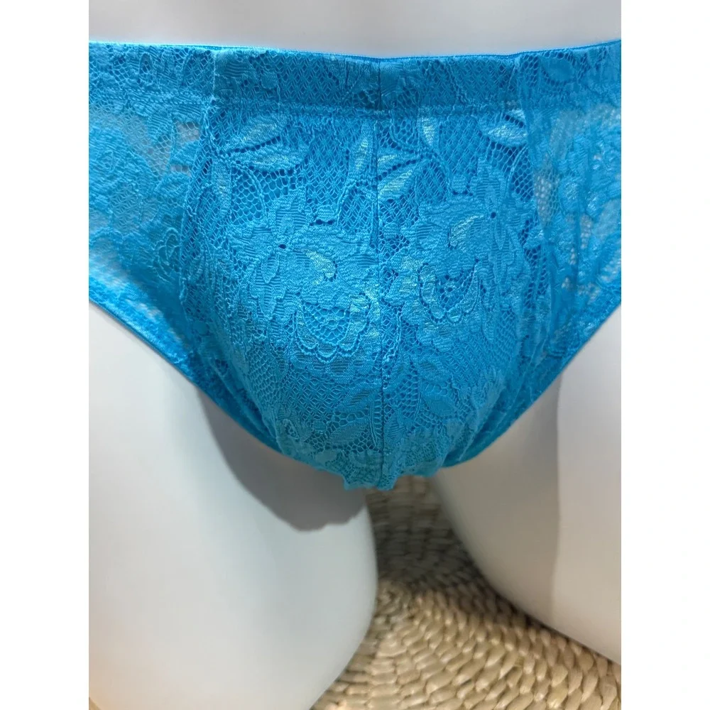 Cosabella NSN Men's Comfort Micro Brief Lace Underwear Constance Blue size M